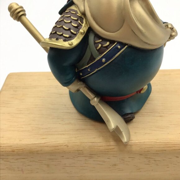 Guan Gong Guanyu 3" Brass Statue Chinese Warrior Protection & Luck Kwan Kong - Picture 4 of 11